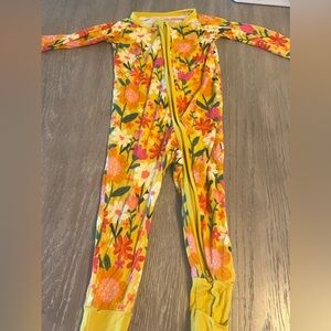 Little Sleepies Yellow Flora Pajamas
